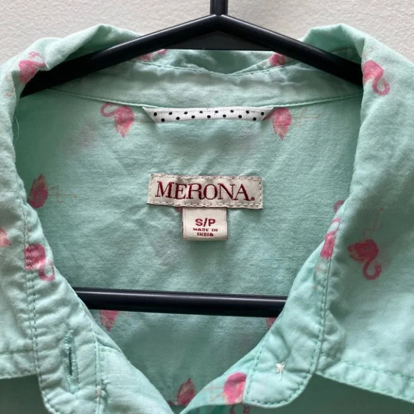 Merona - Mint Flamingo Shirt - Picture 3 of 4